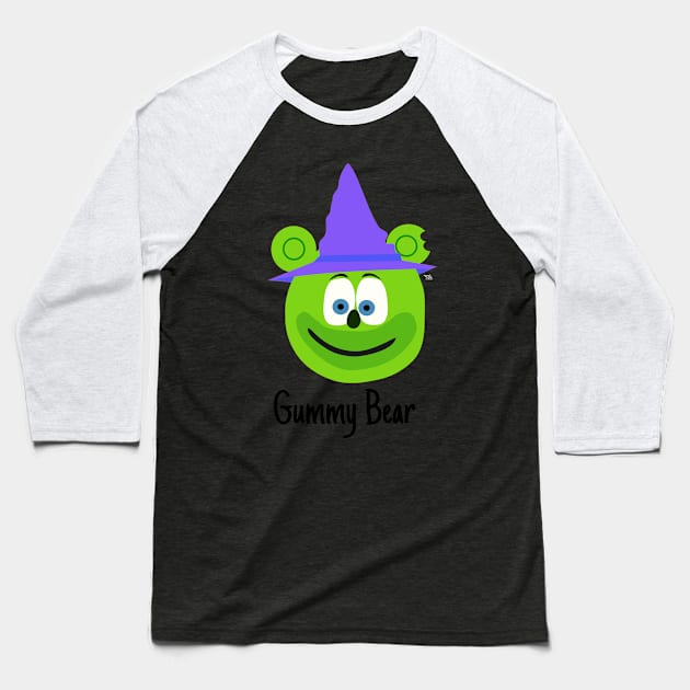 Gummy Bear witch Baseball T-Shirt by Aurealis